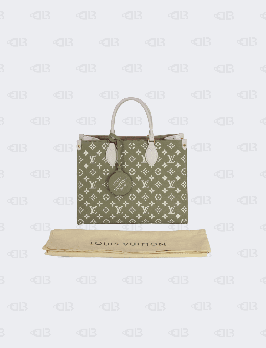 Louis Vuitton Spring in the City Khaki and Beige Empreinte OnTheGo MM Louis Vuitton Spring in the City Khaki and Beige Empreinte OnTheGo MM
