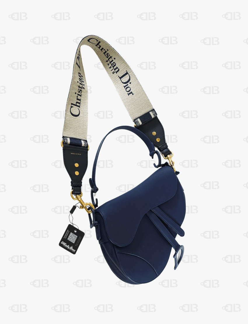 Dior Saddle Medium Calfskin Ultramatte Blue