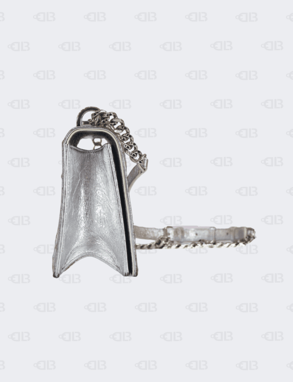 Dior Silver Leather Medium Diorama Shoulder Bag