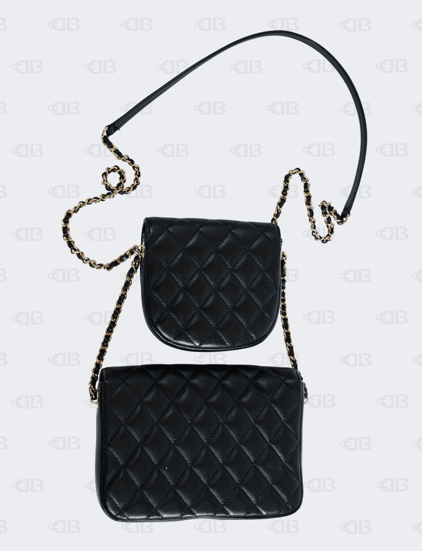 Chanel Black Twin Pack Flap Bag