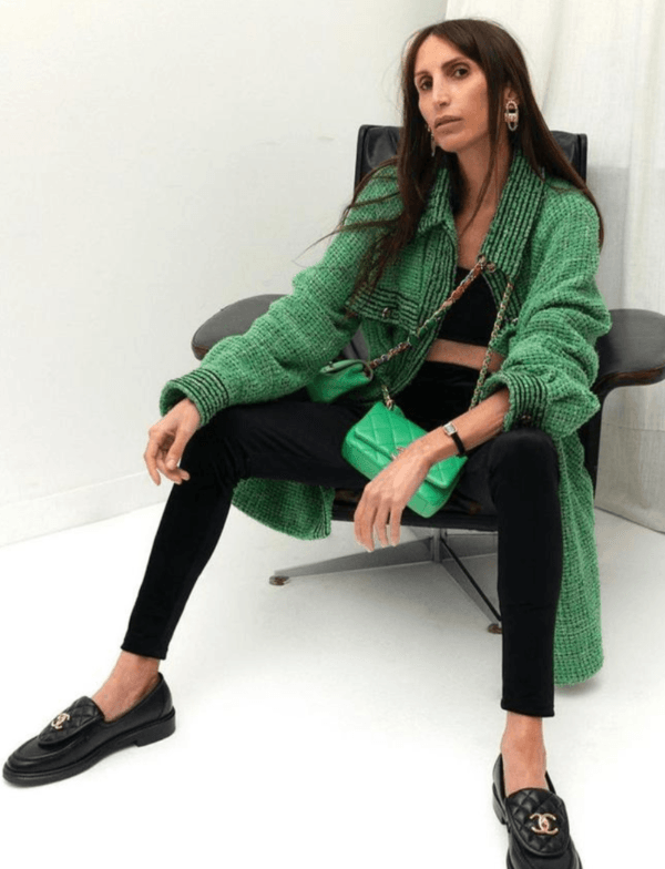 Chanel Green Blue Wallet on Chain