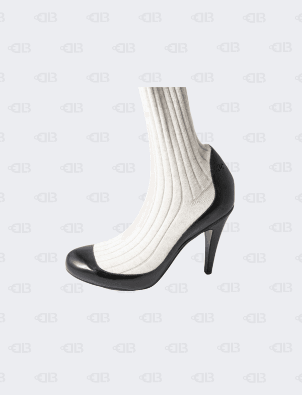 Chanel Sock Boots White