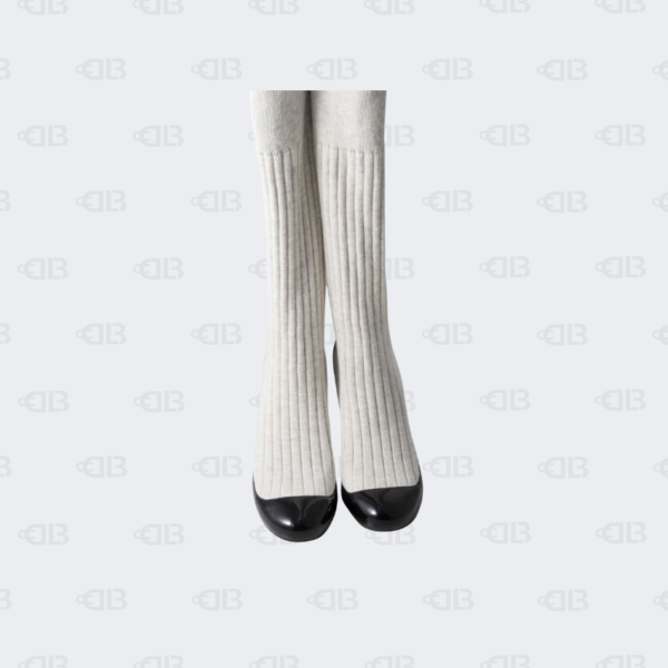 Chanel Sock Boots White