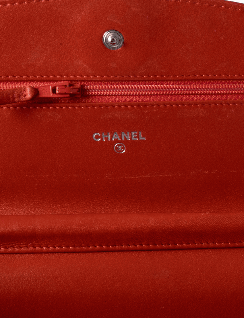 Chanel Wallet on Chain Orange