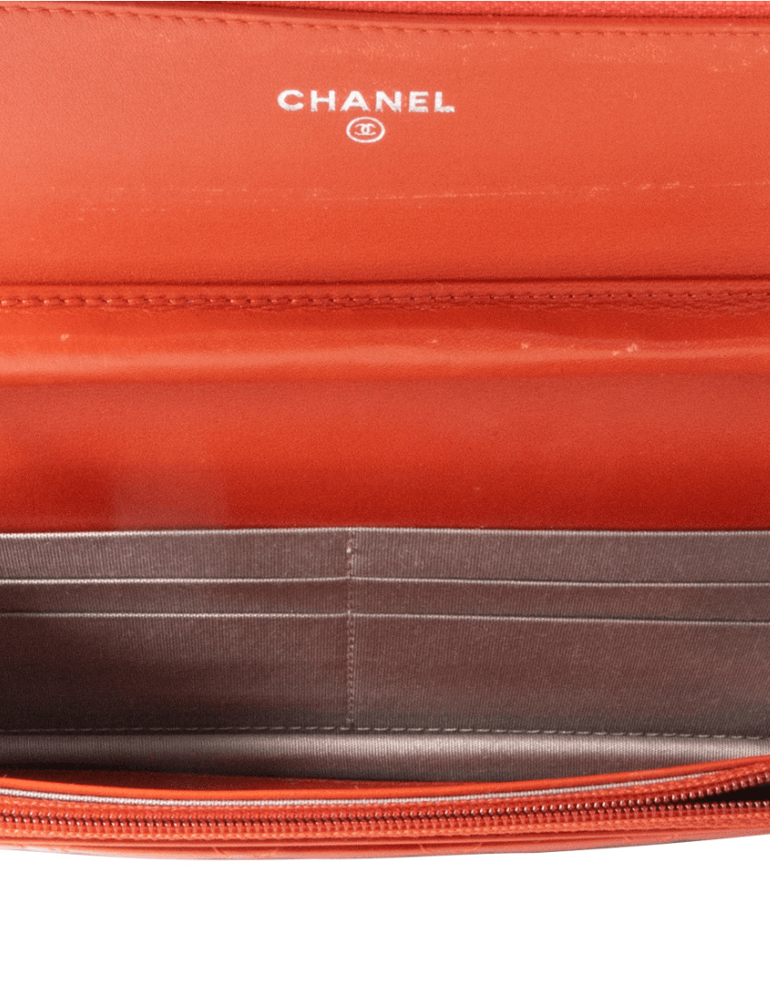 Chanel Wallet on Chain Orange