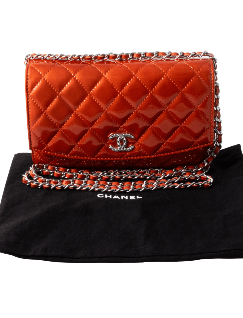 Chanel Wallet on Chain Orange