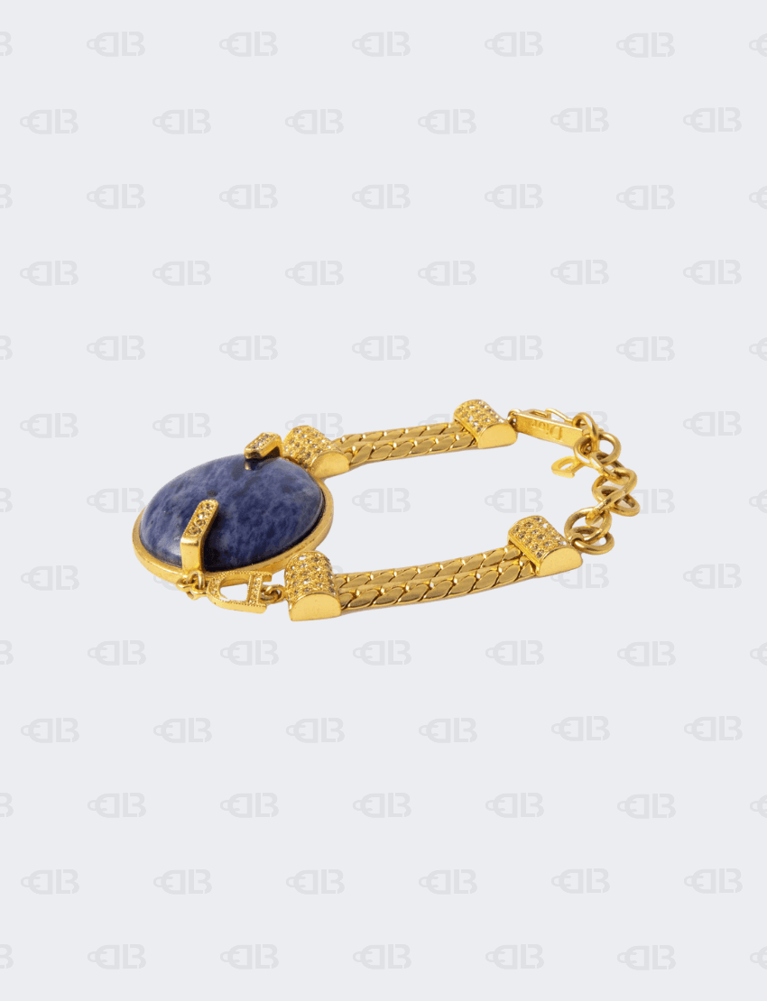 Christian Dior Set Blue Bracelet and Earring