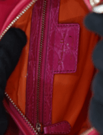 Crocodile Raffia Medium Lady Dior Multicolor