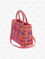 Crocodile Raffia Medium Lady Dior Multicolor