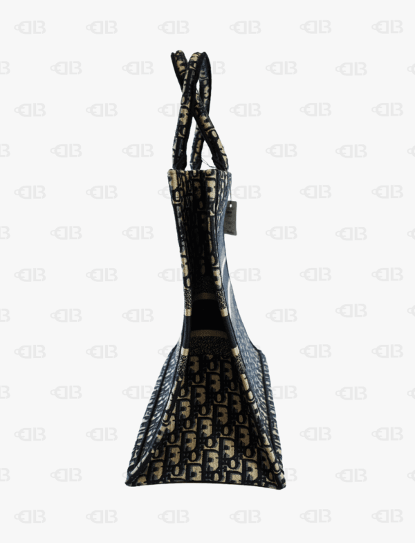 Dior Book Tote Large Ecru And Blue Dior Oblique