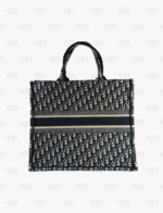 Dior Book Tote Large Ecru And Blue Dior Oblique