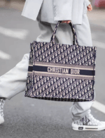 Dior Book Tote Large Ecru And Blue Dior Oblique