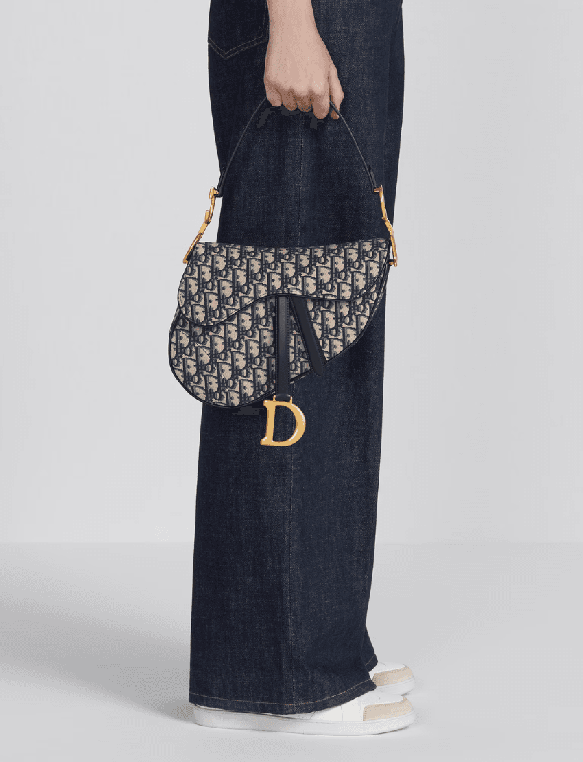 Dior Oblique Jacquard Saddle Bag