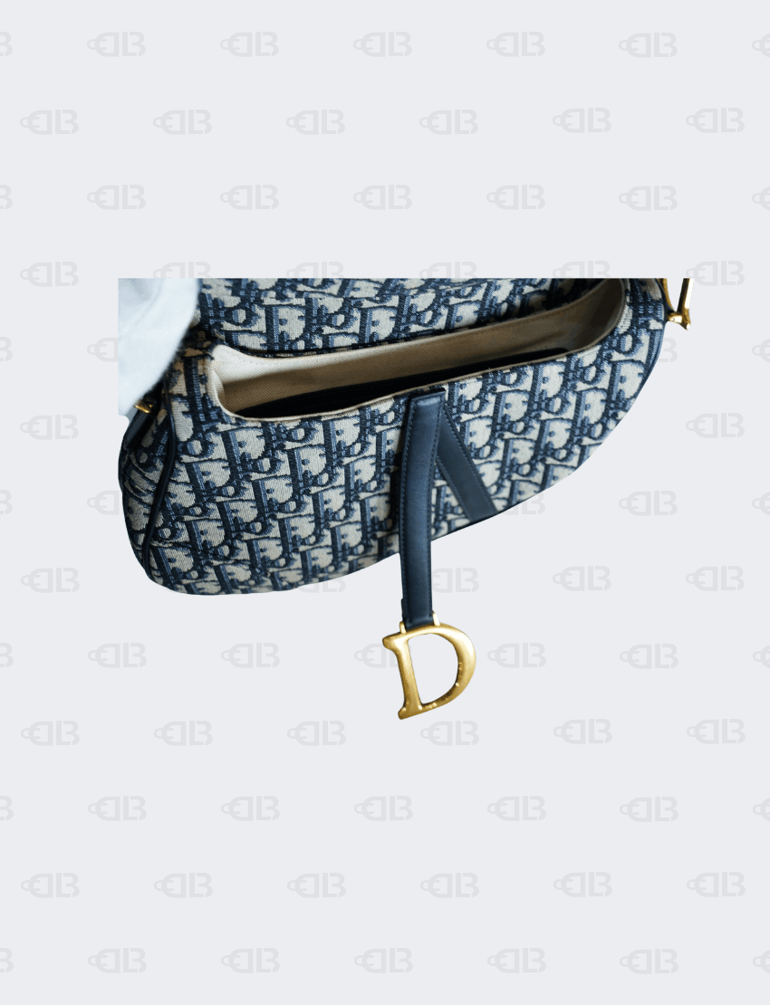 Dior Oblique Jacquard Saddle Bag