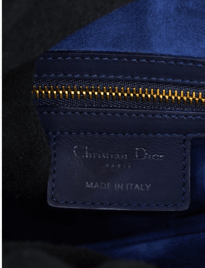 Dior Saddle Medium Calfskin Ultramatte Blue