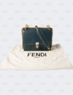 Fendi Kan I Scalloped Green Small Bag