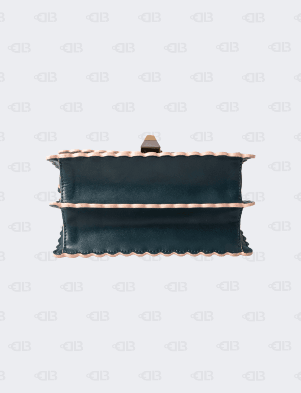 Fendi Kan I Scalloped Green Small Bag