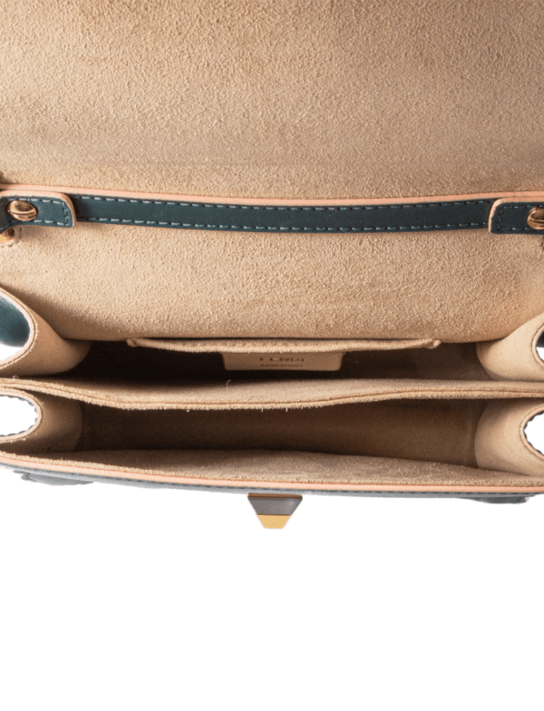 Fendi Kan I Scalloped Green Small Bag