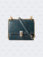 Fendi Kan I Scalloped Green Small Bag