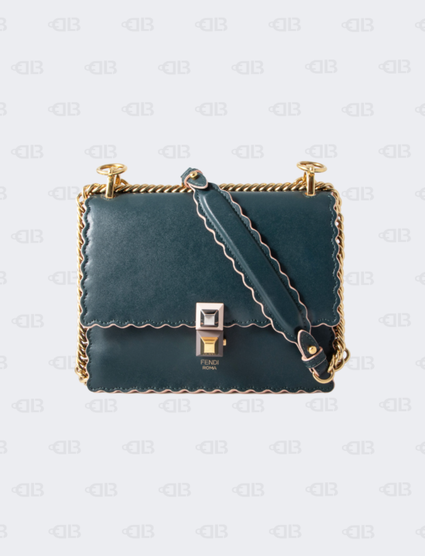 Fendi Kan I Scalloped Green Small Bag D Lady Boss Luxury Boutique