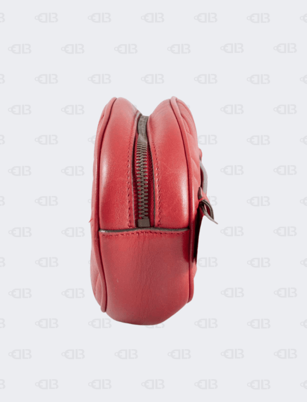 Gucci GG Red Marmont Matelasse Belt Bag