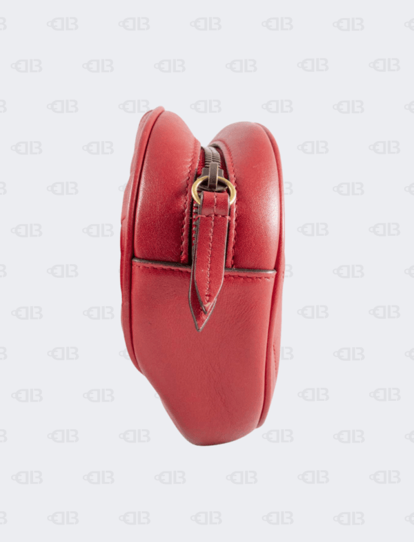 Gucci GG Red Marmont Matelasse Belt Bag