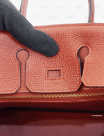 Hermès Birkin 25 Togo Leather Rouge Color Gold Hardware