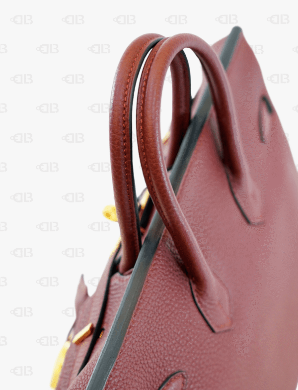 Hermès Birkin 25 Togo Leather Rouge Color Gold Hardware