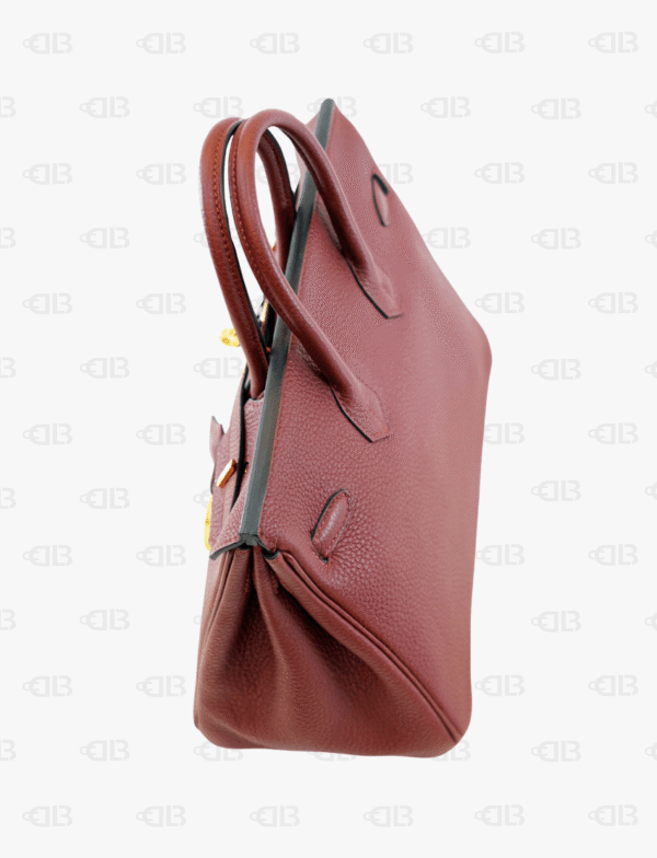 Hermès Birkin 25 Togo Leather Rouge Color Gold Hardware