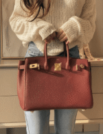Hermès Birkin 25 Togo Leather Rouge Color Gold Hardware