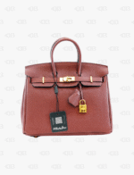 Hermès Birkin 25 Togo Leather Rouge Color Gold Hardware