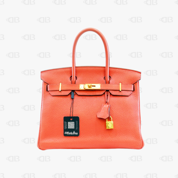 Hermès Birkin 30 Capucine Togo leather Gold Hardware