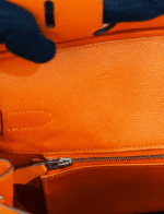 Hermès Birkin 30 Epsom Leather Palladium Hardware Orange