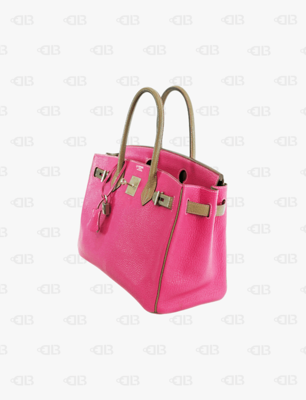 Hermès Birkin 30 Limited Edition PINK Gray Togo Leather