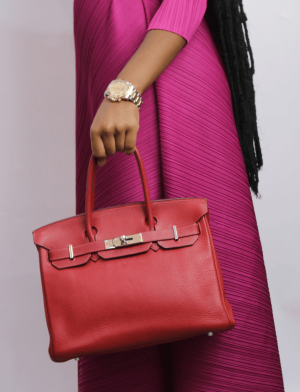 Hermes Birkin 30 Togo Leather Palladium Hardware