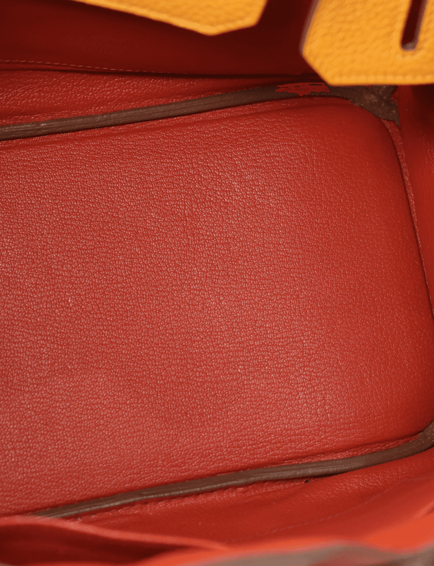 Hermes Birkin 30 TriColor Casaque Leather Palladium Hardware