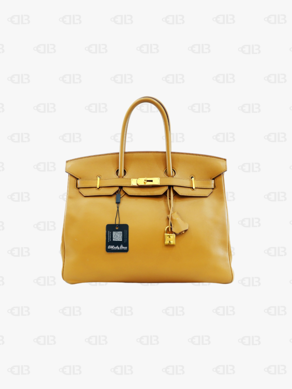 Hermès Birkin 35 Biscuit Color Swift Leather Gold Hardware