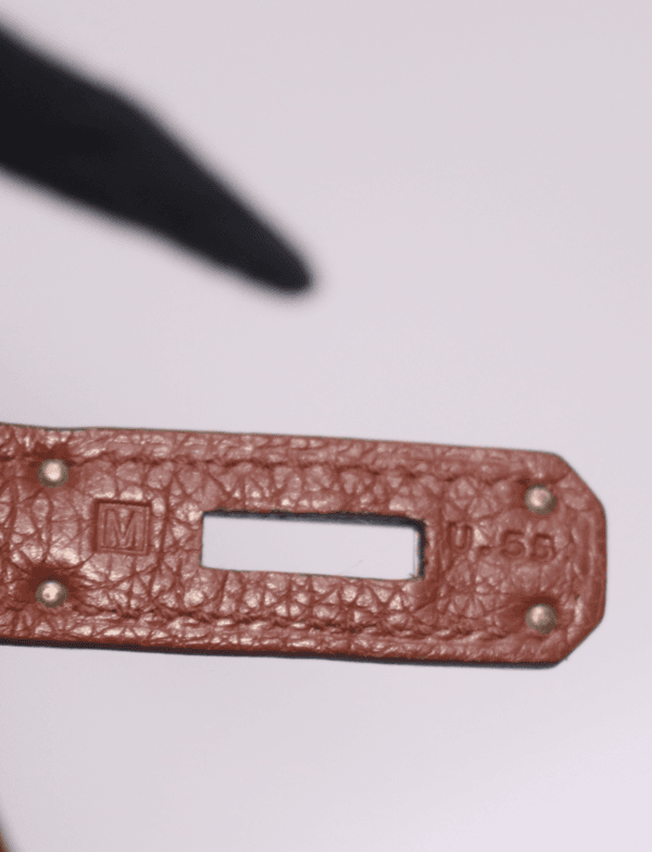 Hermes Birkin 35 Togo Leather Palladium Hardware