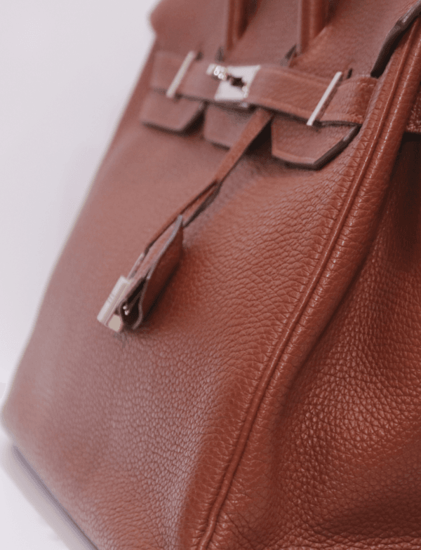 Hermes Birkin 35 Togo Leather Palladium Hardware