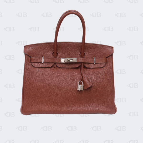 Hermes Birkin 35 Togo Leather Palladium Hardware