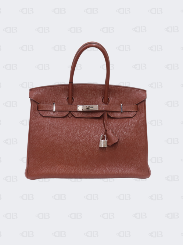 Hermes Birkin 35 Togo Leather Palladium Hardware