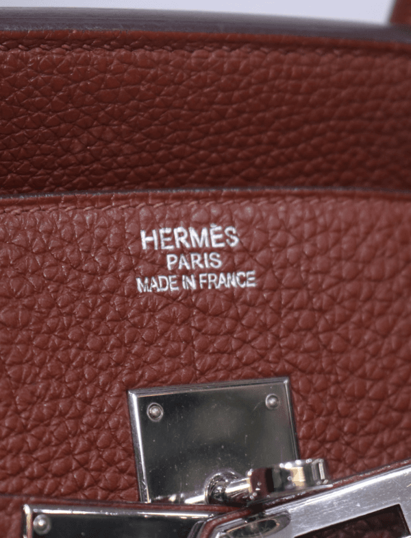 Hermes Birkin 35 Togo Leather Palladium Hardware