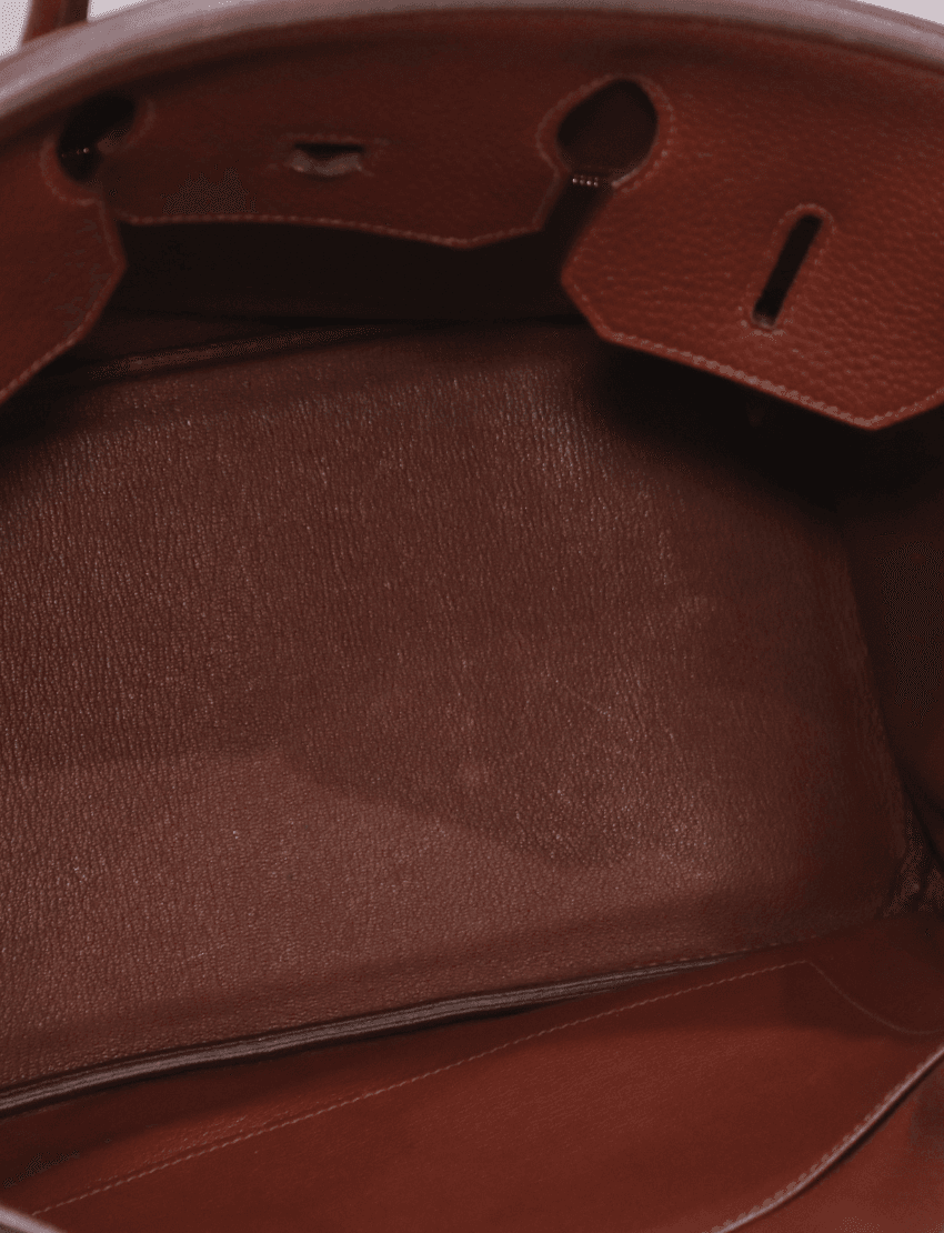 Hermes Birkin 35 Togo Leather Palladium Hardware