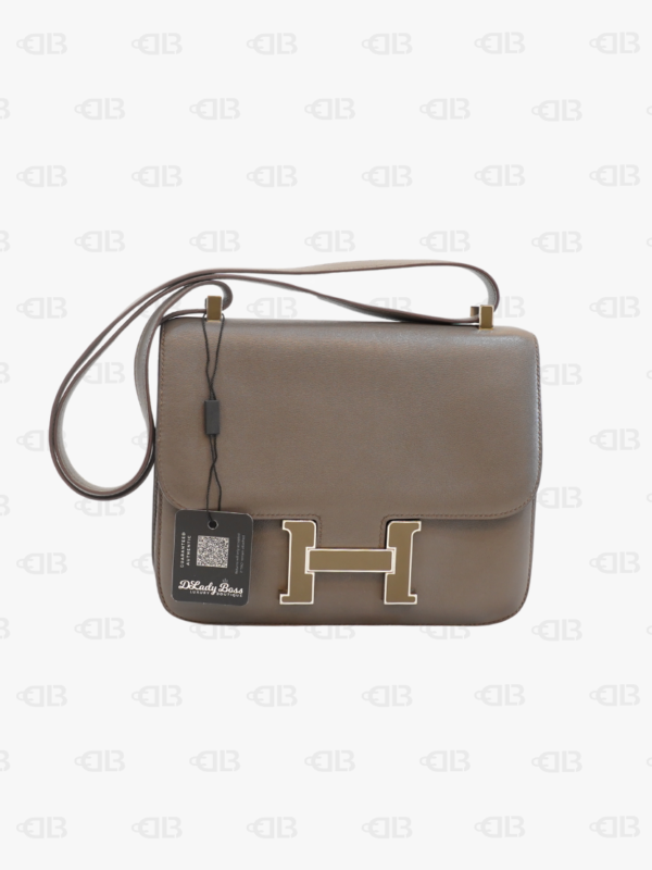 Hermès Constance 24 Etain Evercolor Limited Edition Swift Leather