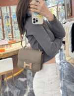 Hermès Constance 24 Etain Evercolor Limited Edition Swift Leather