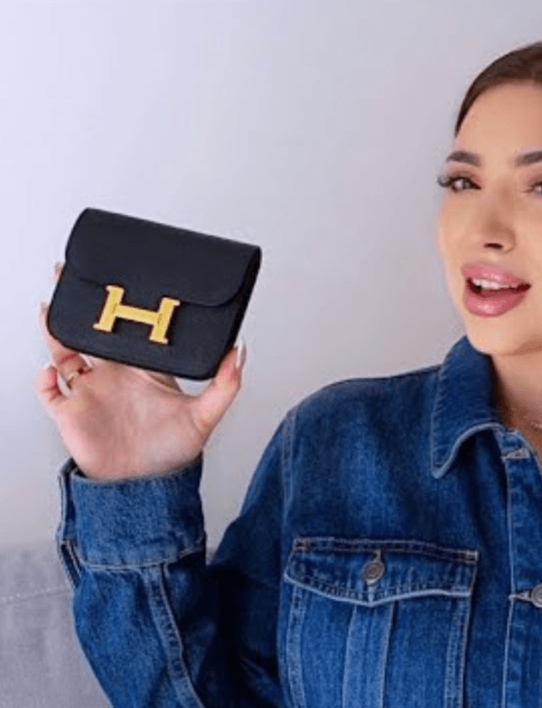 Hermès Constance Compact Wallet Black Gold Hardware