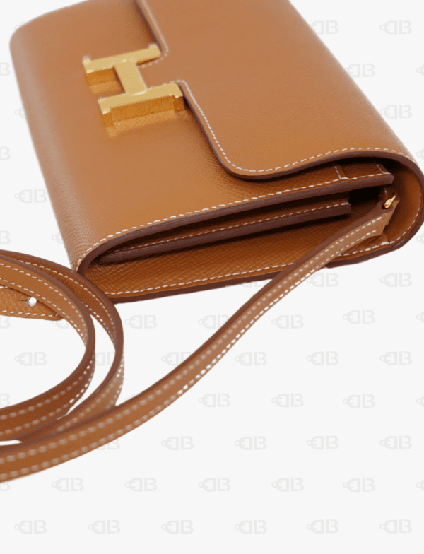 Hermès Epsom Constance Long Wallet To Go Gold