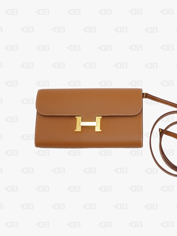 Hermès Epsom Constance Long Wallet To Go Gold