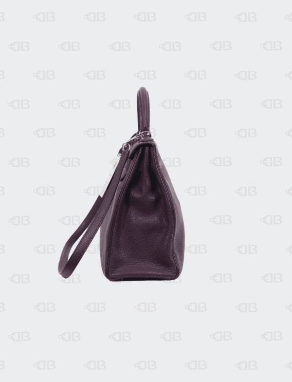 Hermes Kelly 32 Chèvre Coromandel Leather Palladium Hardware