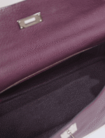 Hermes Kelly 32 Chèvre Coromandel Leather Palladium Hardware